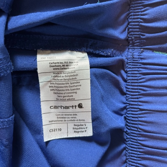 Carhartt scrub set (top and bottom) galaxy blue small women’s - Picture 6 of 8